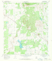 Rowden Texas Historical topographic map, 1:24000 scale, 7.5 X 7.5 Minute, Year 1968
