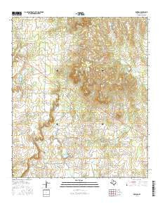Rowden Texas Current topographic map, 1:24000 scale, 7.5 X 7.5 Minute, Year 2016