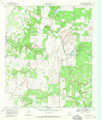 Rowden NW Texas Historical topographic map, 1:24000 scale, 7.5 X 7.5 Minute, Year 1968