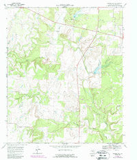 Rowden NW Texas Historical topographic map, 1:24000 scale, 7.5 X 7.5 Minute, Year 1968