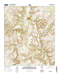 Rowden NW Texas Current topographic map, 1:24000 scale, 7.5 X 7.5 Minute, Year 2016