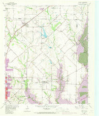 Rowlett Texas Historical topographic map, 1:24000 scale, 7.5 X 7.5 Minute, Year 1959