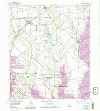 Rowlett Texas Historical topographic map, 1:24000 scale, 7.5 X 7.5 Minute, Year 1959