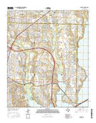 Rowlett Texas Current topographic map, 1:24000 scale, 7.5 X 7.5 Minute, Year 2016