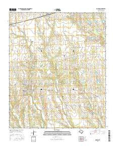 Roxton Texas Current topographic map, 1:24000 scale, 7.5 X 7.5 Minute, Year 2016