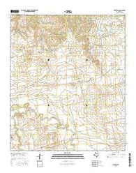 Royston Texas Current topographic map, 1:24000 scale, 7.5 X 7.5 Minute, Year 2016