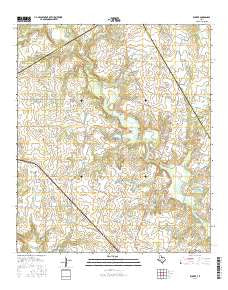 Rucker Texas Current topographic map, 1:24000 scale, 7.5 X 7.5 Minute, Year 2016