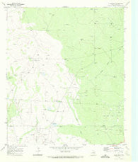Rudd Draw Texas Historical topographic map, 1:24000 scale, 7.5 X 7.5 Minute, Year 1969