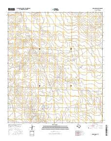 Rudd Draw Texas Current topographic map, 1:24000 scale, 7.5 X 7.5 Minute, Year 2016