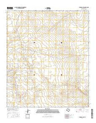Rudd Draw NE Texas Current topographic map, 1:24000 scale, 7.5 X 7.5 Minute, Year 2016