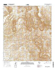 Ruidosa Hot Springs Texas Current topographic map, 1:24000 scale, 7.5 X 7.5 Minute, Year 2016