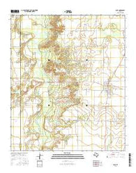 Rule Texas Current topographic map, 1:24000 scale, 7.5 X 7.5 Minute, Year 2016