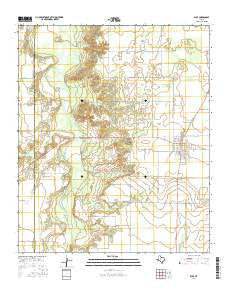 Rule Texas Current topographic map, 1:24000 scale, 7.5 X 7.5 Minute, Year 2016