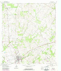 Runge Texas Historical topographic map, 1:24000 scale, 7.5 X 7.5 Minute, Year 1963