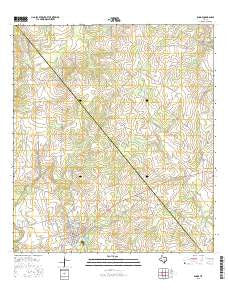 Runge Texas Current topographic map, 1:24000 scale, 7.5 X 7.5 Minute, Year 2016