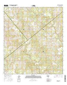 Runge SE Texas Current topographic map, 1:24000 scale, 7.5 X 7.5 Minute, Year 2016