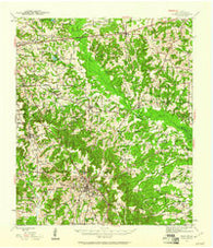 Rusk Texas Historical topographic map, 1:62500 scale, 15 X 15 Minute, Year 1943