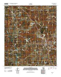 Rusk Texas Historical topographic map, 1:24000 scale, 7.5 X 7.5 Minute, Year 2010
