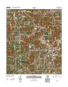Rusk Texas Historical topographic map, 1:24000 scale, 7.5 X 7.5 Minute, Year 2013