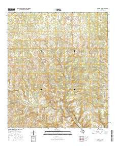 Rust Ranch Texas Current topographic map, 1:24000 scale, 7.5 X 7.5 Minute, Year 2016