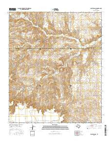 Rustler Camp Texas Current topographic map, 1:24000 scale, 7.5 X 7.5 Minute, Year 2016
