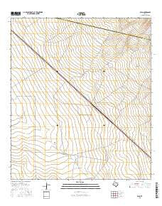 Ryan Texas Current topographic map, 1:24000 scale, 7.5 X 7.5 Minute, Year 2016