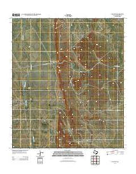 Ryan SW Texas Historical topographic map, 1:24000 scale, 7.5 X 7.5 Minute, Year 2012