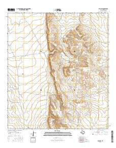 Ryan SW Texas Current topographic map, 1:24000 scale, 7.5 X 7.5 Minute, Year 2016