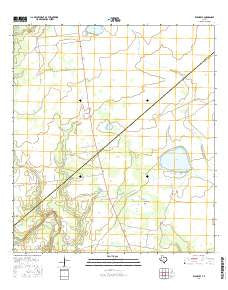Ryanville Texas Current topographic map, 1:24000 scale, 7.5 X 7.5 Minute, Year 2016