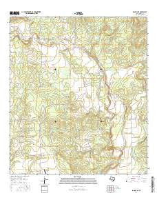Sabinal NE Texas Current topographic map, 1:24000 scale, 7.5 X 7.5 Minute, Year 2016