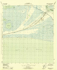 Sabine Pass Texas Historical topographic map, 1:31680 scale, 7.5 X 7.5 Minute, Year 1944