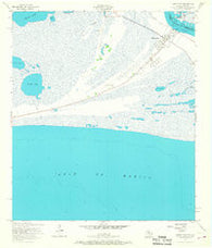 Sabine Pass Texas Historical topographic map, 1:24000 scale, 7.5 X 7.5 Minute, Year 1957