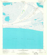 Sabine Pass Texas Historical topographic map, 1:24000 scale, 7.5 X 7.5 Minute, Year 1957