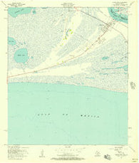 Sabine Pass Texas Historical topographic map, 1:24000 scale, 7.5 X 7.5 Minute, Year 1957