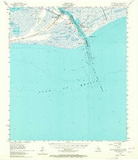 Sabine Pass Texas Historical topographic map, 1:62500 scale, 15 X 15 Minute, Year 1957