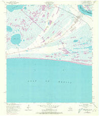 Sabine Pass Texas Historical topographic map, 1:24000 scale, 7.5 X 7.5 Minute, Year 1957