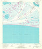 Sabine Pass Texas Historical topographic map, 1:24000 scale, 7.5 X 7.5 Minute, Year 1957