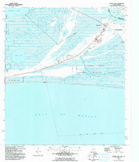 Sabine Pass Texas Historical topographic map, 1:24000 scale, 7.5 X 7.5 Minute, Year 1993