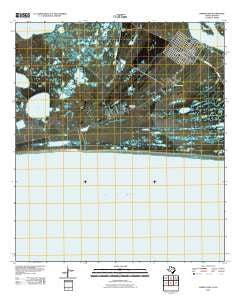 Sabine Pass Texas Historical topographic map, 1:24000 scale, 7.5 X 7.5 Minute, Year 2010