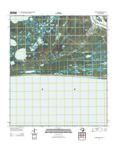 Sabine Pass Texas Historical topographic map, 1:24000 scale, 7.5 X 7.5 Minute, Year 2013