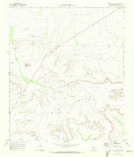 Saddle Butte Texas Historical topographic map, 1:24000 scale, 7.5 X 7.5 Minute, Year 1970