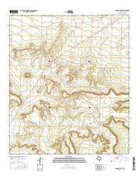 Saddle Butte Texas Current topographic map, 1:24000 scale, 7.5 X 7.5 Minute, Year 2016