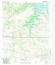 Sadler Texas Historical topographic map, 1:24000 scale, 7.5 X 7.5 Minute, Year 1982