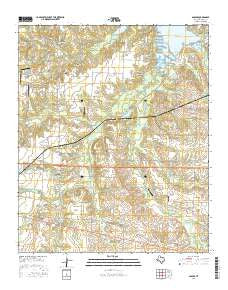 Sadler Texas Current topographic map, 1:24000 scale, 7.5 X 7.5 Minute, Year 2016
