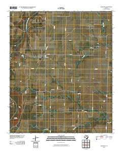 Sagerton Texas Historical topographic map, 1:24000 scale, 7.5 X 7.5 Minute, Year 2010