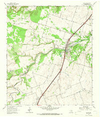 Salado Texas Historical topographic map, 1:24000 scale, 7.5 X 7.5 Minute, Year 1964
