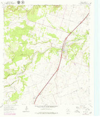 Salado Texas Historical topographic map, 1:24000 scale, 7.5 X 7.5 Minute, Year 1964