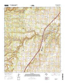 Salado Texas Current topographic map, 1:24000 scale, 7.5 X 7.5 Minute, Year 2016