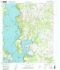 Saline Bay Texas Historical topographic map, 1:24000 scale, 7.5 X 7.5 Minute, Year 1973