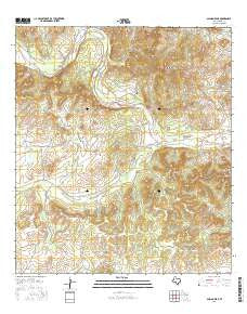 Salmon Peak Texas Current topographic map, 1:24000 scale, 7.5 X 7.5 Minute, Year 2016